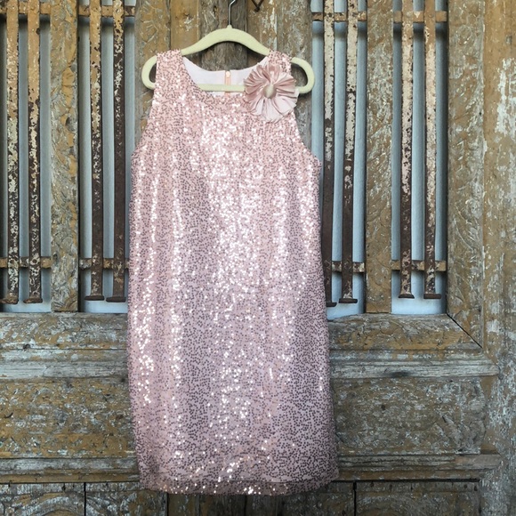 girls gold glitter dress